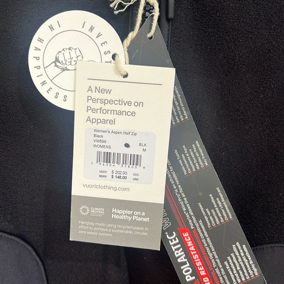 NWT Vuori Women’s Aspen Half Zip Pullover Size Medium - Picture 11 of 14